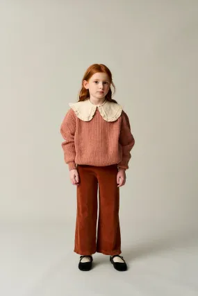 Velour flared pants