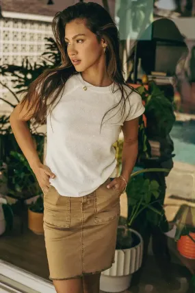 Verity Skirt in Tan - FINAL SALE