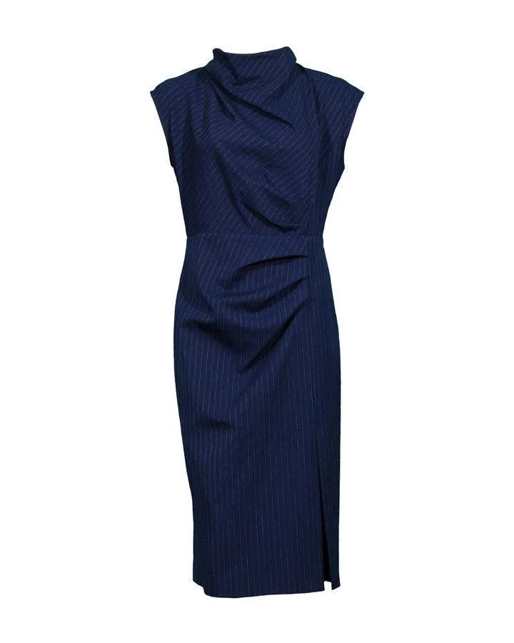 Veronica Beard Athene Pinstriped Dress