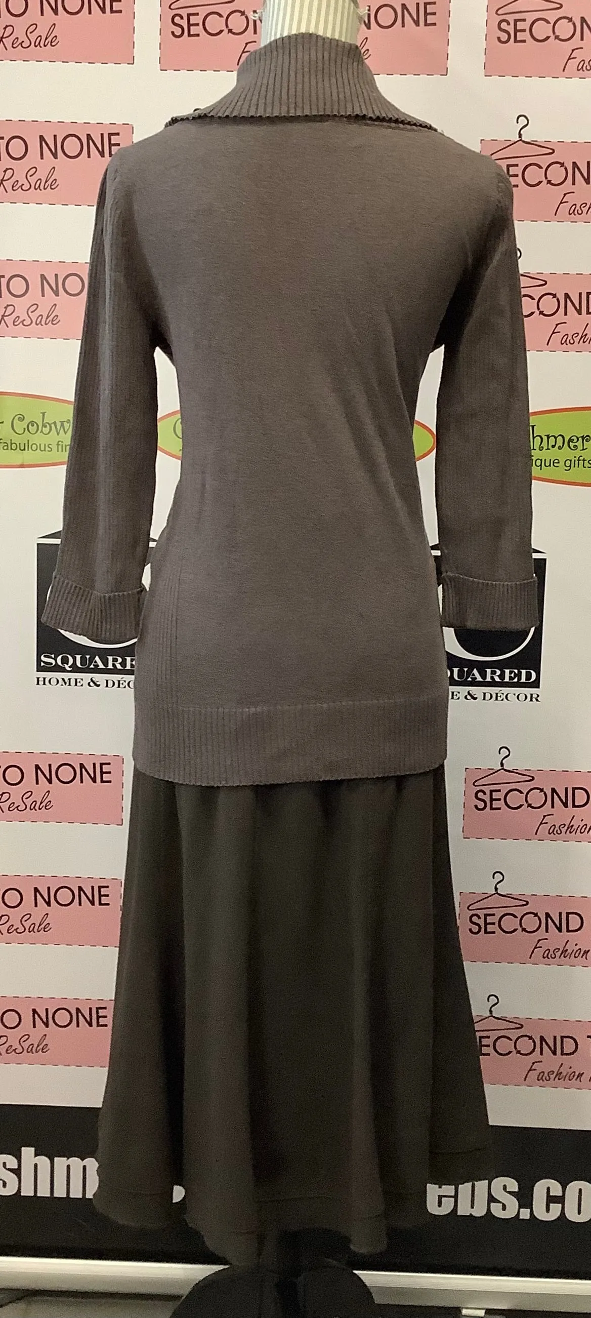 Vintage Lucien Daunois Skirt Suit (Size L/42)