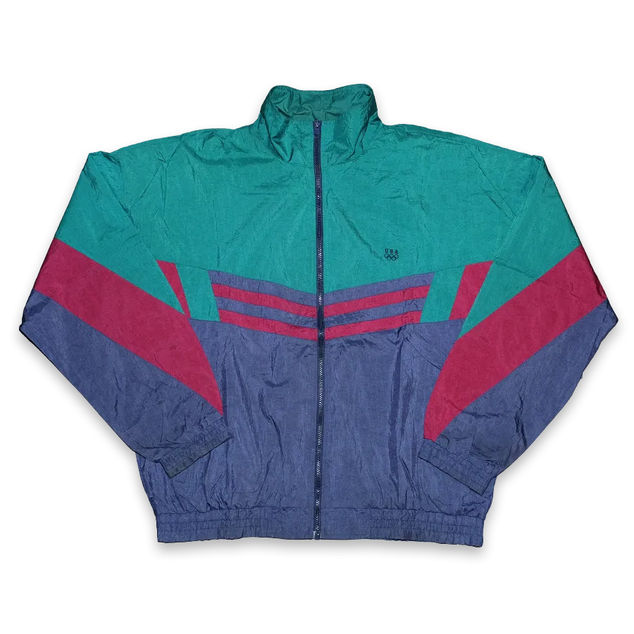 Vintage USA Olympics Track Jacket Large