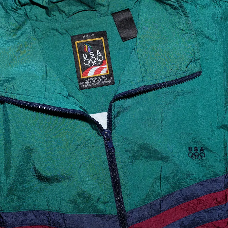 Vintage USA Olympics Track Jacket Large