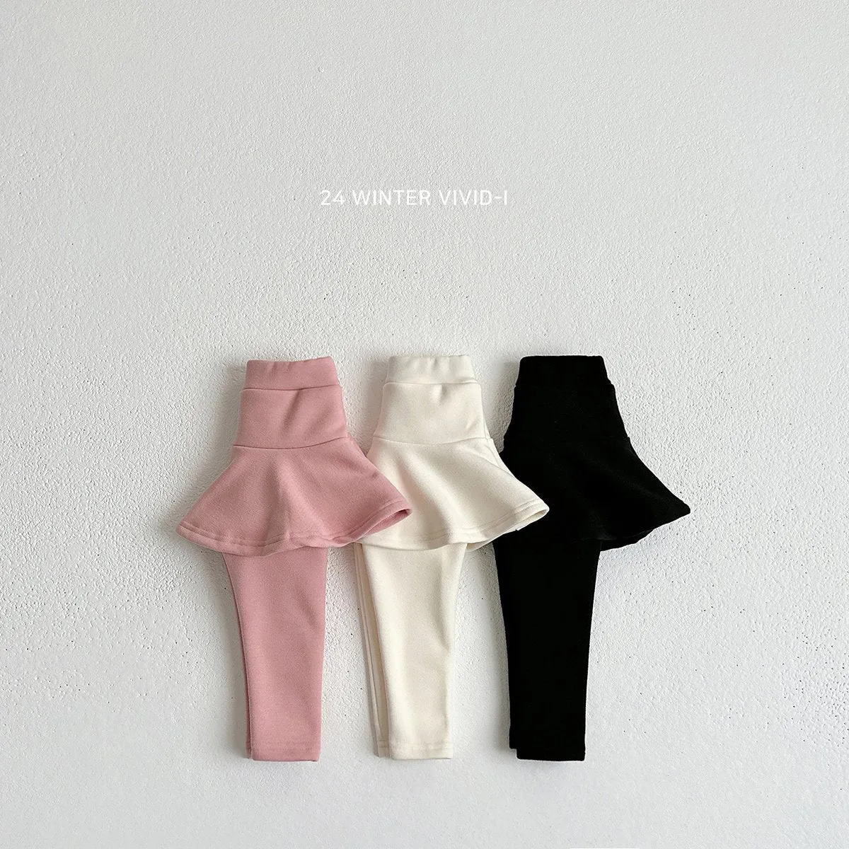 VIVID KIDS MINK FLEECE SKIRT LEGGINGS*PREORDER
