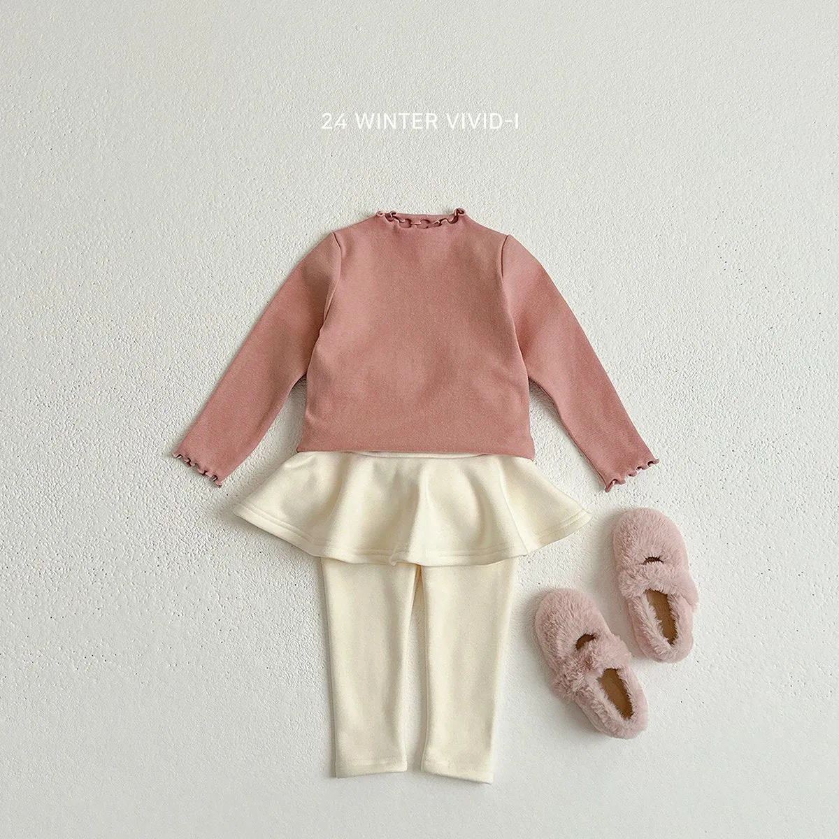 VIVID KIDS MINK FLEECE SKIRT LEGGINGS*PREORDER