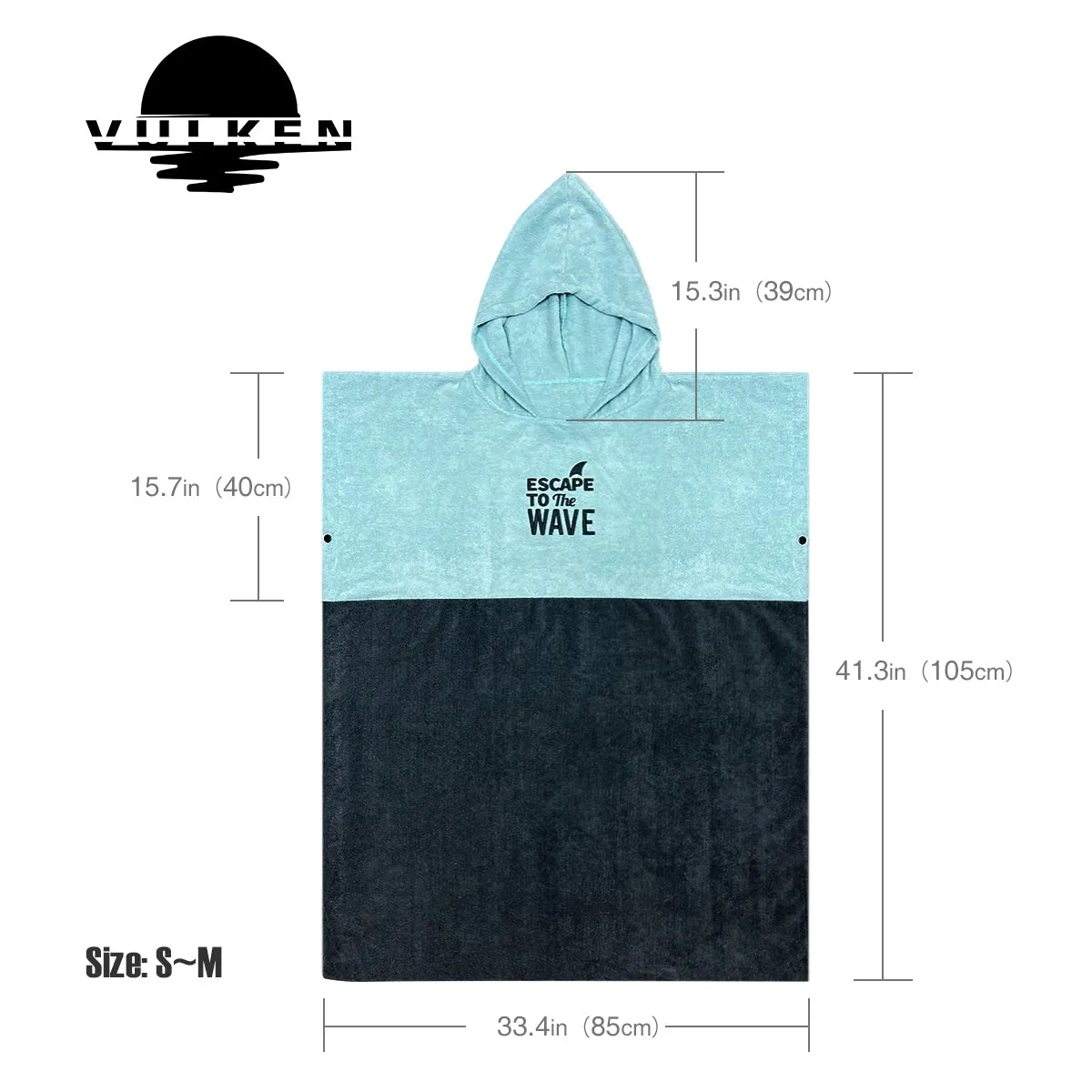 VULKEN Hooded Beach Towel S/M