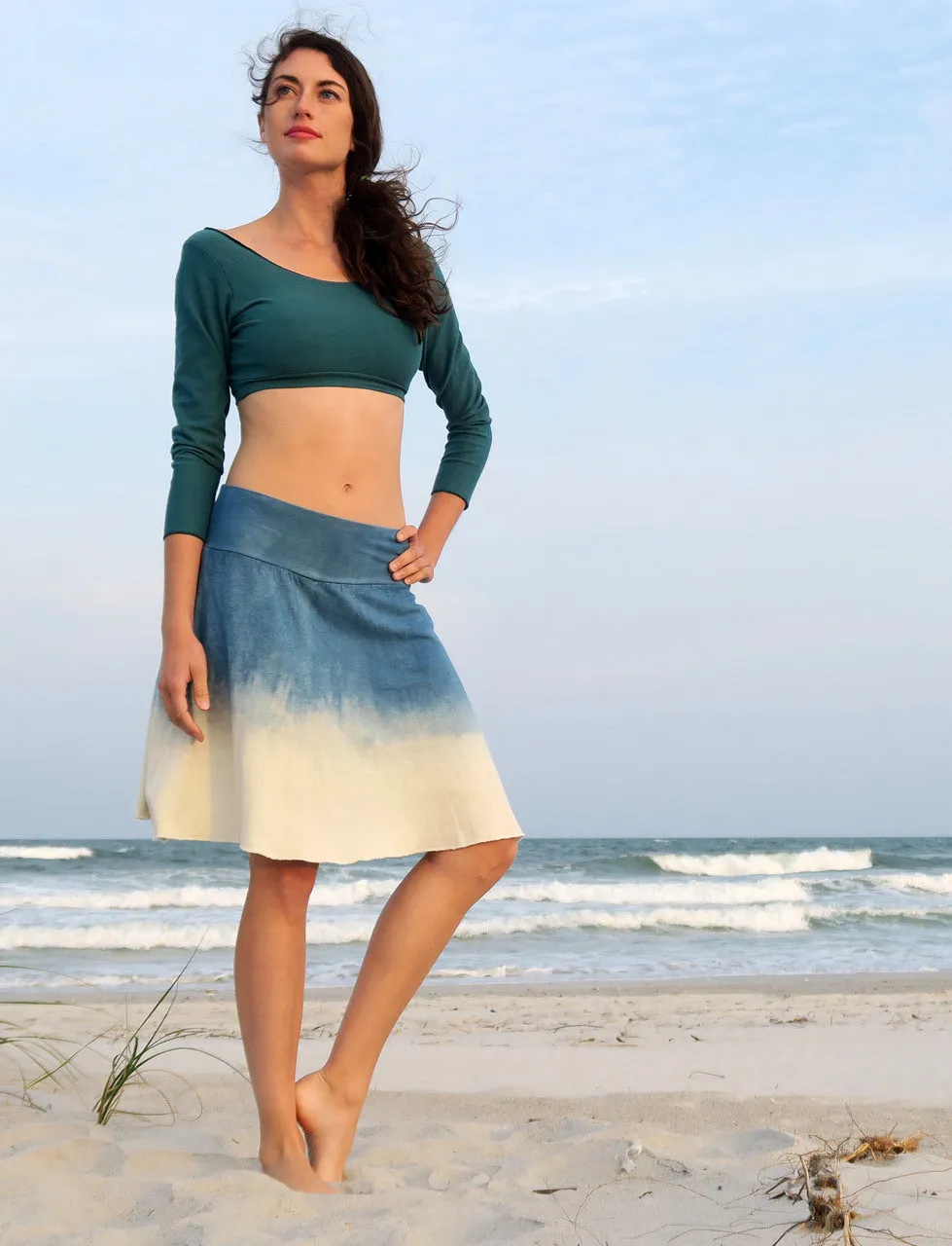 Wanderer Short INDIGO Dip-Dyed Skirt