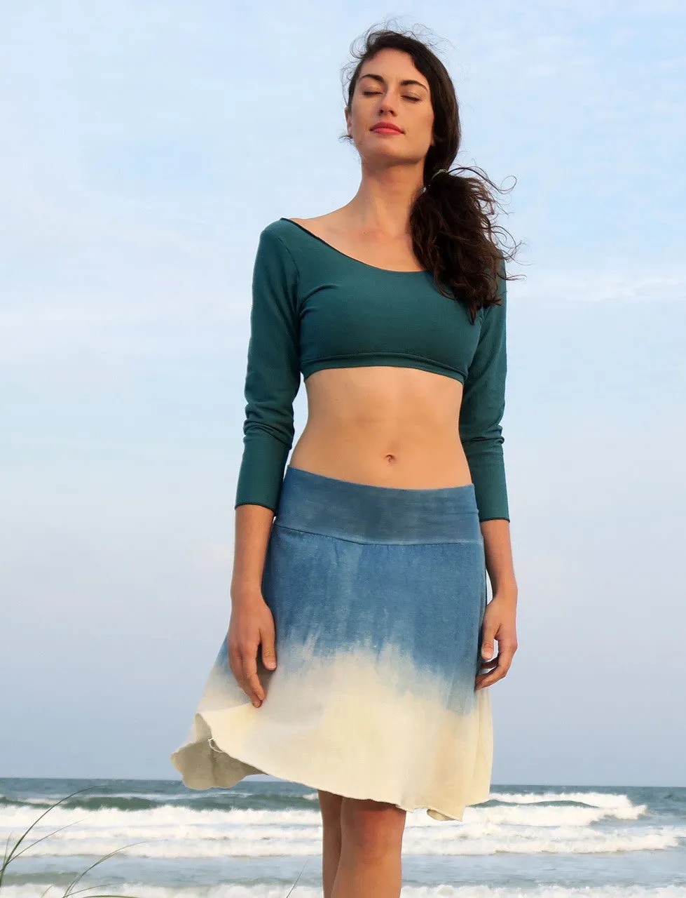 Wanderer Short INDIGO Dip-Dyed Skirt