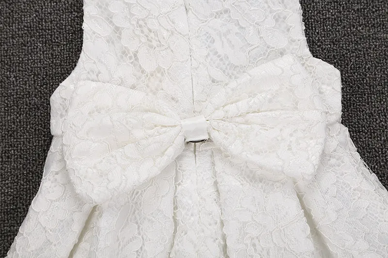White Lace Dress, Size 18M-5Yrs