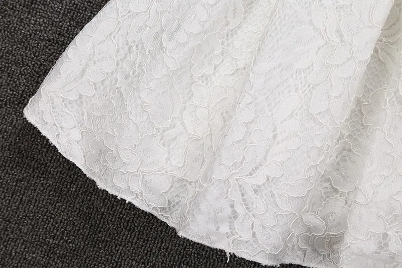 White Lace Dress, Size 18M-5Yrs
