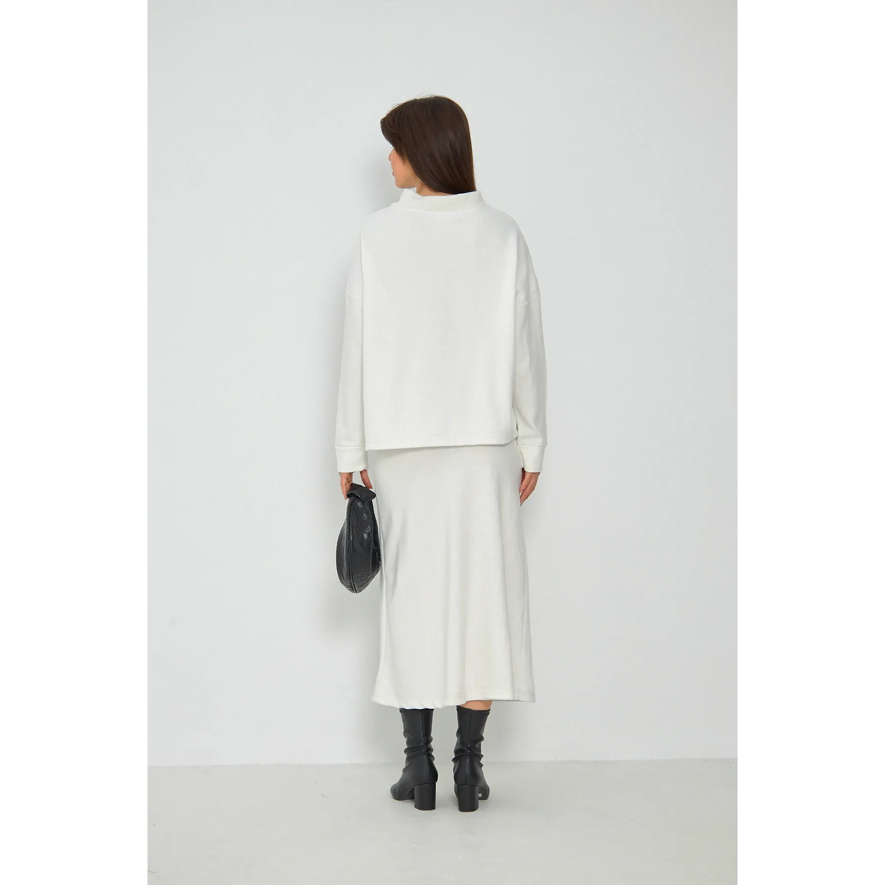 White Skirt and Top Matching Set