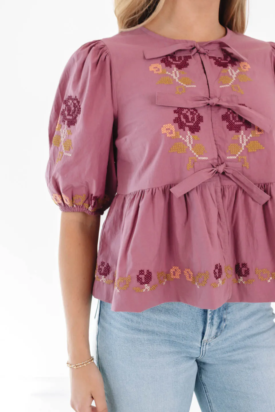 Wildflower Wonder Top - Raspberry