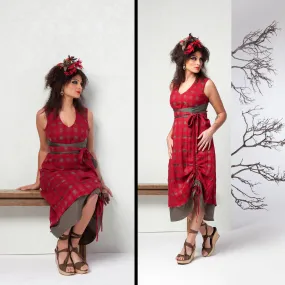 WISTERIA CROSS-OVER DRESS