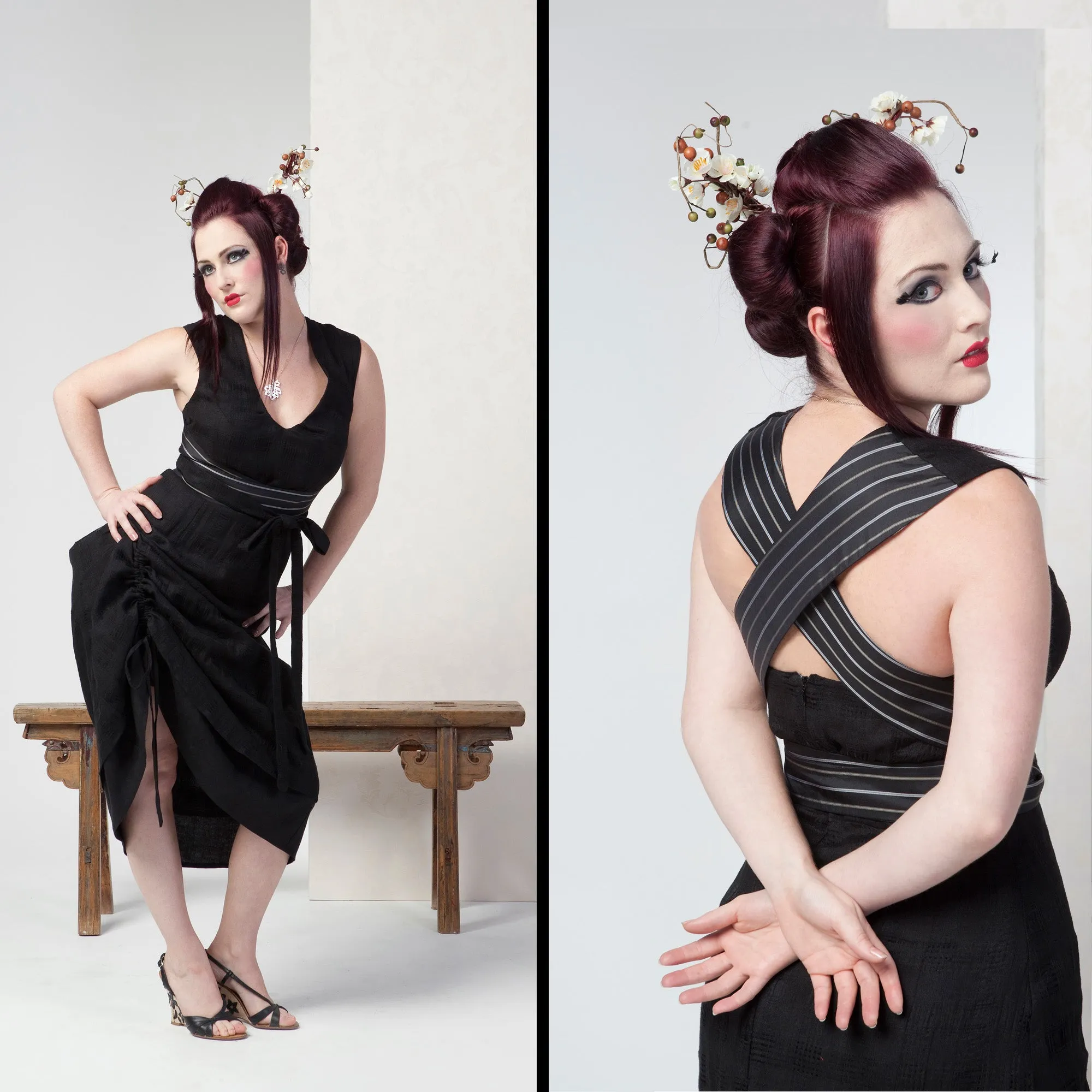 WISTERIA CROSS-OVER DRESS