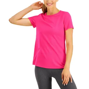 Women's Plain Solid Sport Top,Fuchsia
