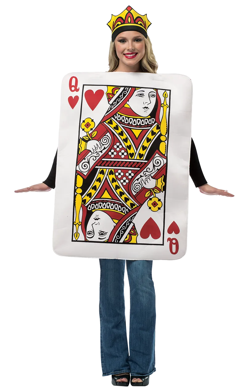 Womens Queen of Hearts Card Costume