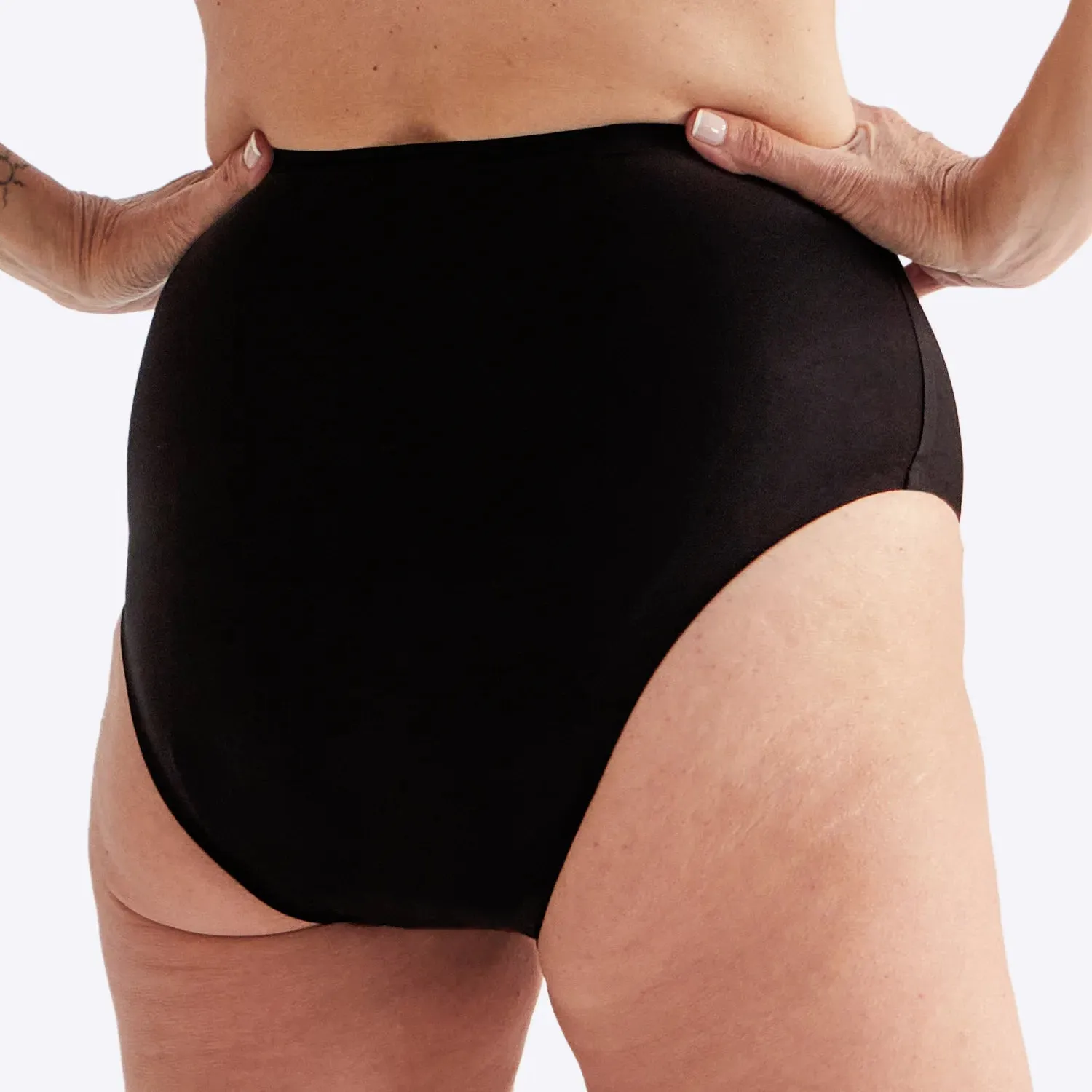 WUKA Drytech™ High Waist - For Light Leaks - Black