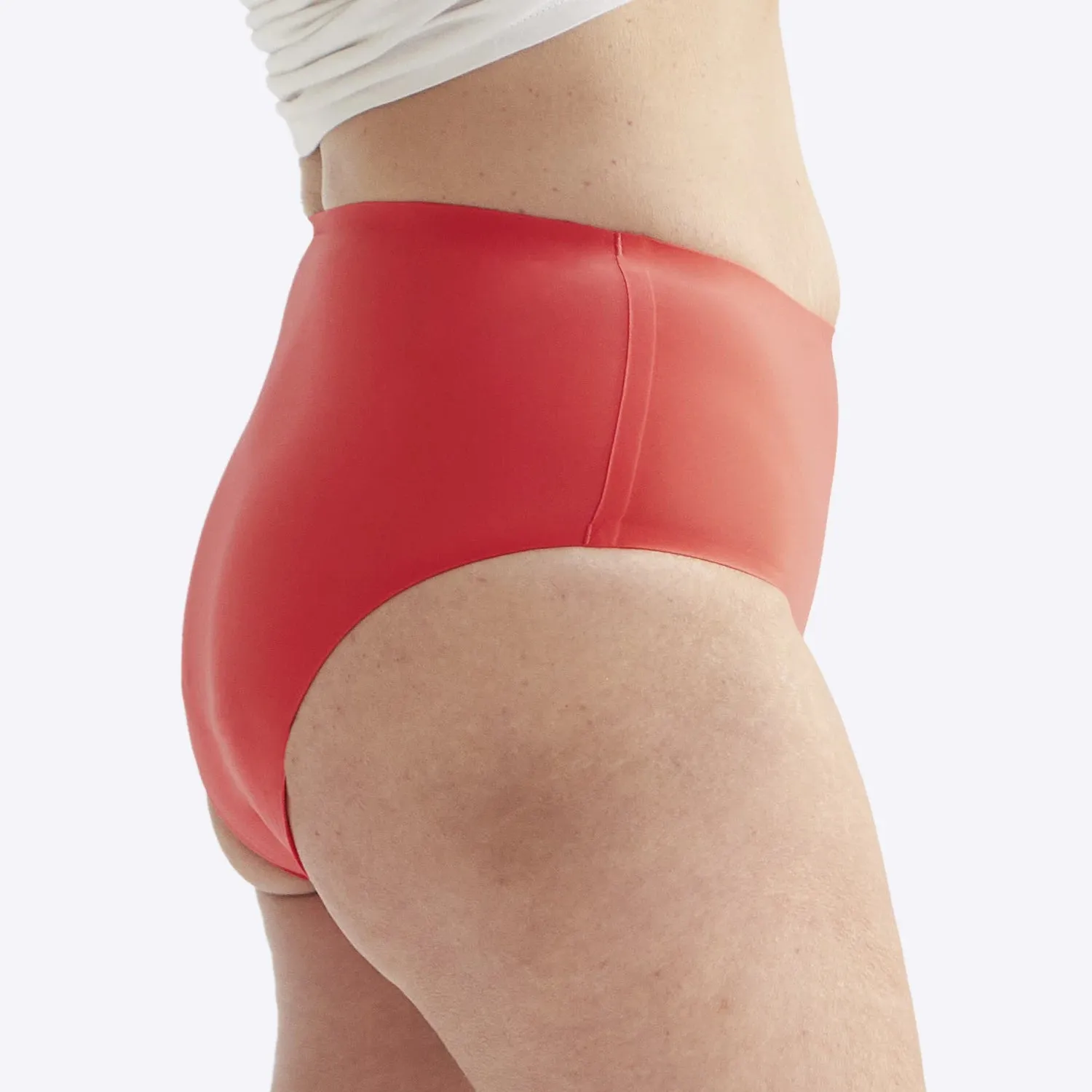 WUKA Drytech™ Midi Brief - For Light Leaks - Coral Pink