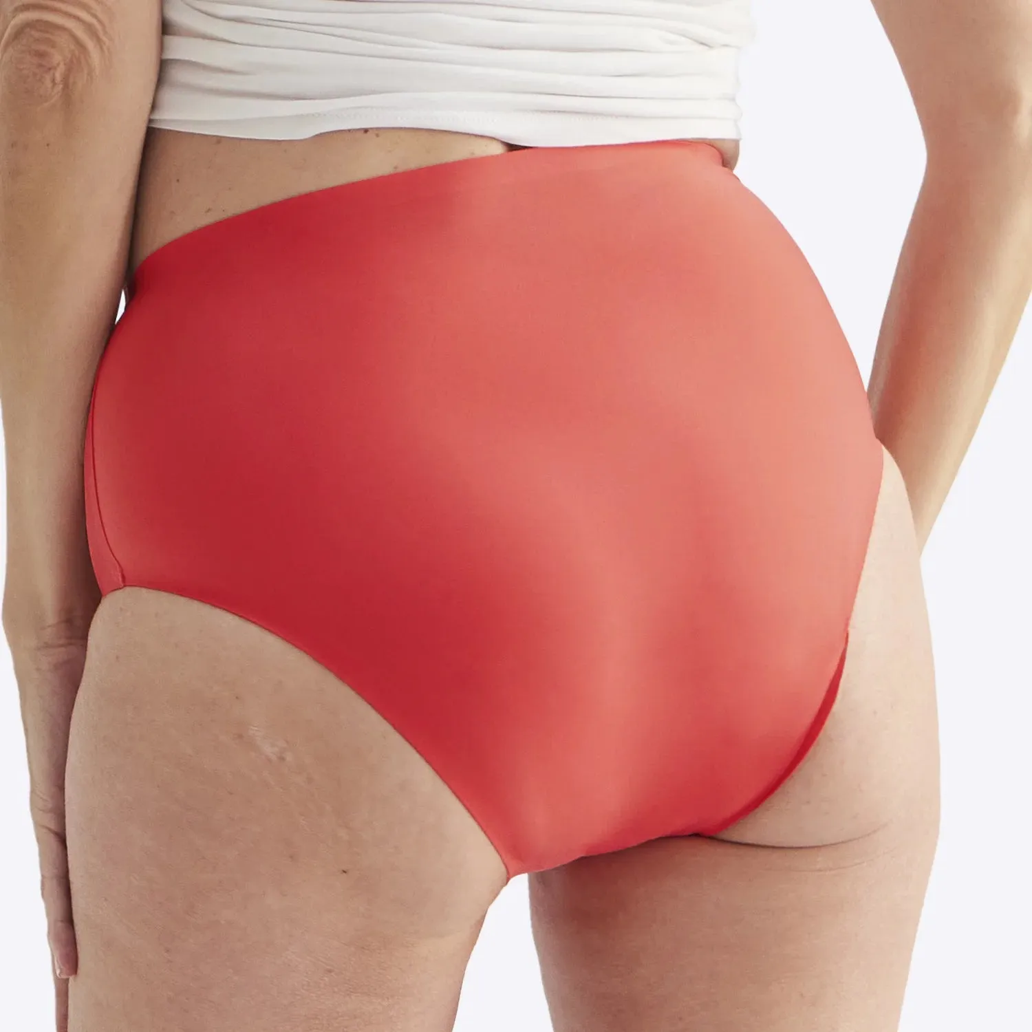 WUKA Drytech™ Midi Brief - For Light Leaks - Coral Pink