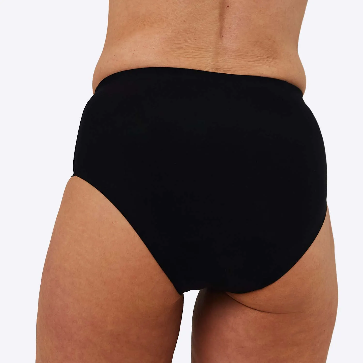 WUKA Stretch Seamless Midi Brief - Light Flow  Black