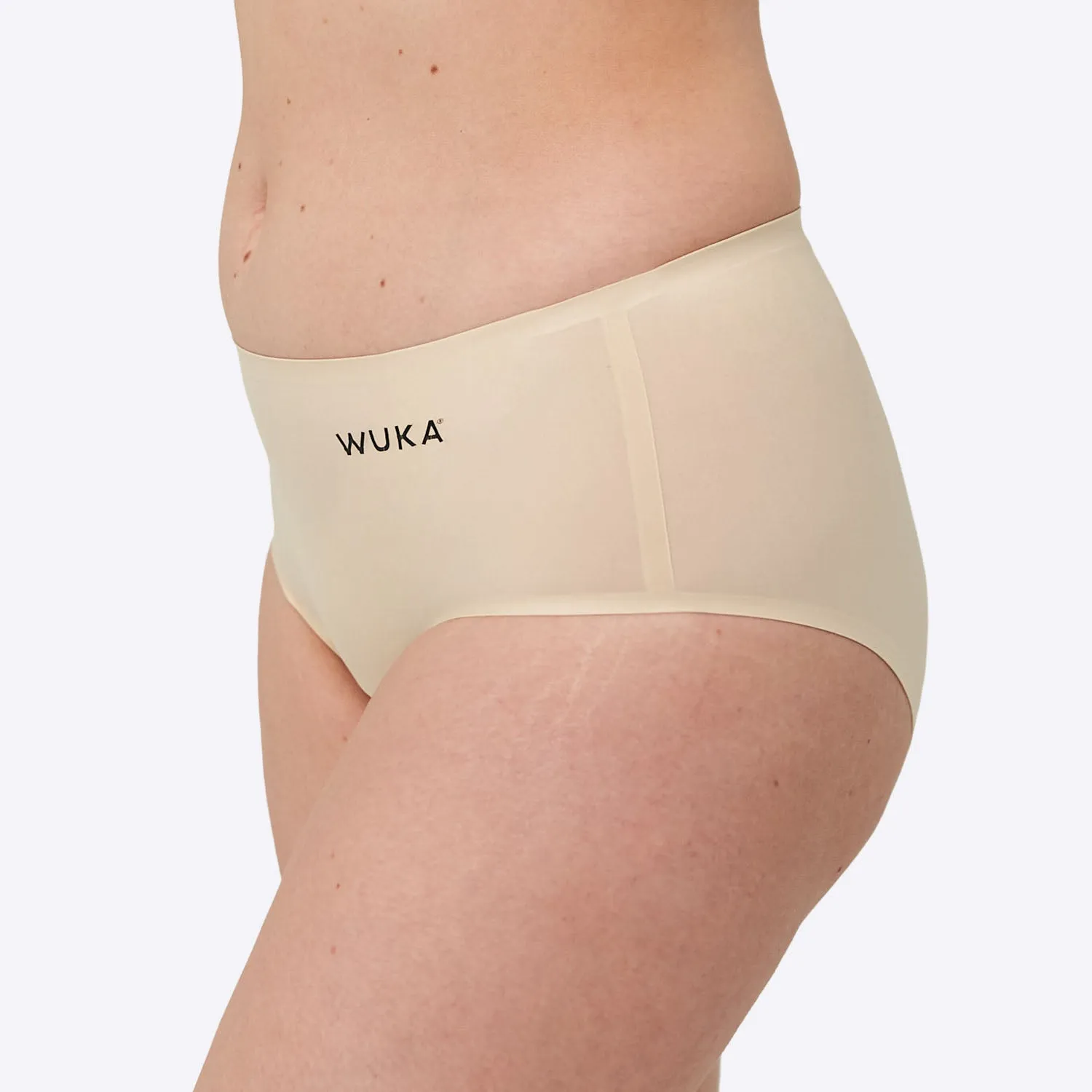 WUKA Stretch Seamless Midi Brief Light - Light Nude