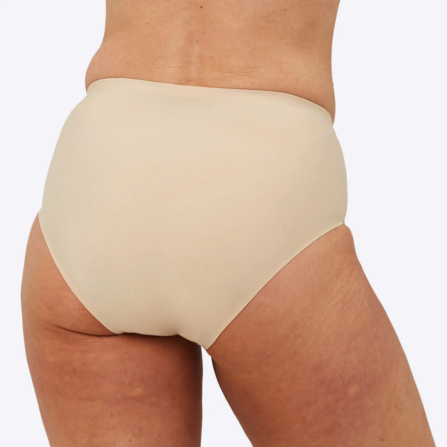 WUKA Stretch Seamless Midi Brief Light - Light Nude