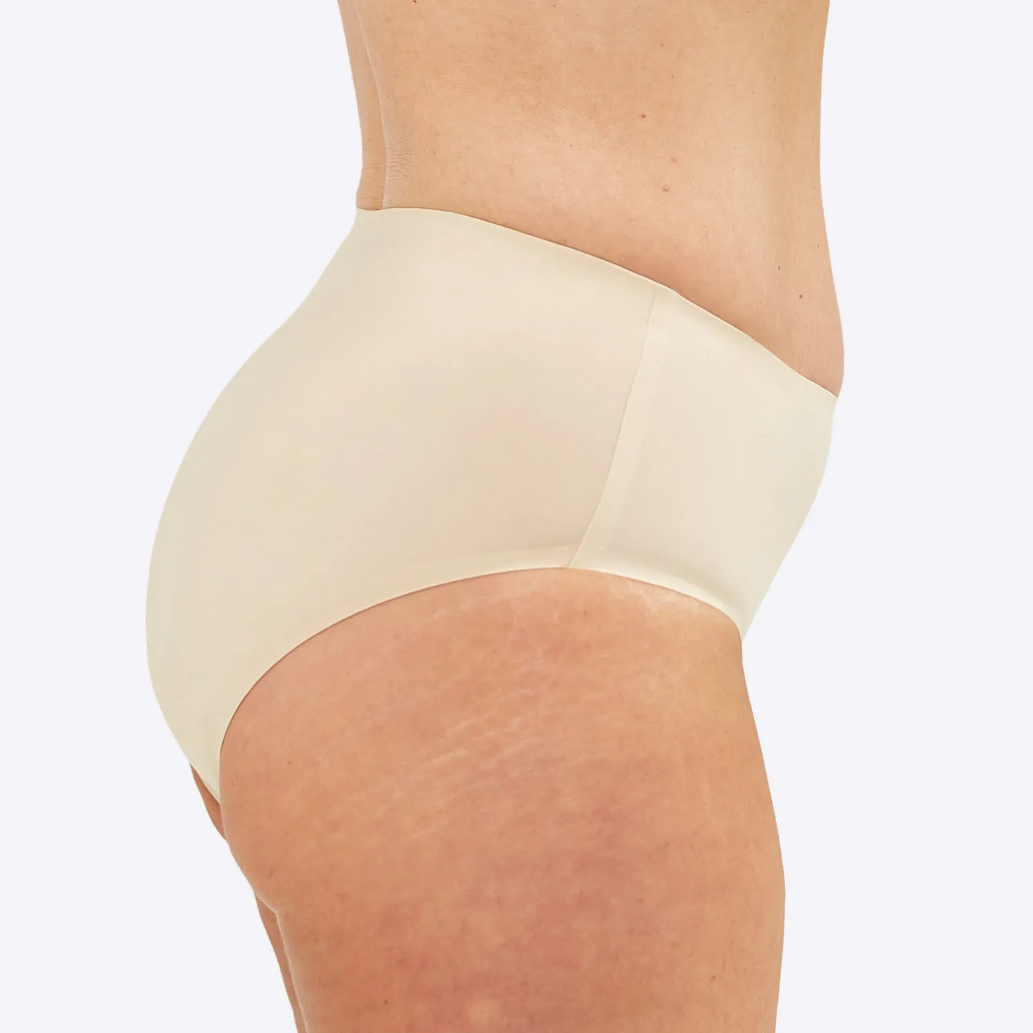 WUKA Stretch Seamless Midi Brief Light - Light Nude