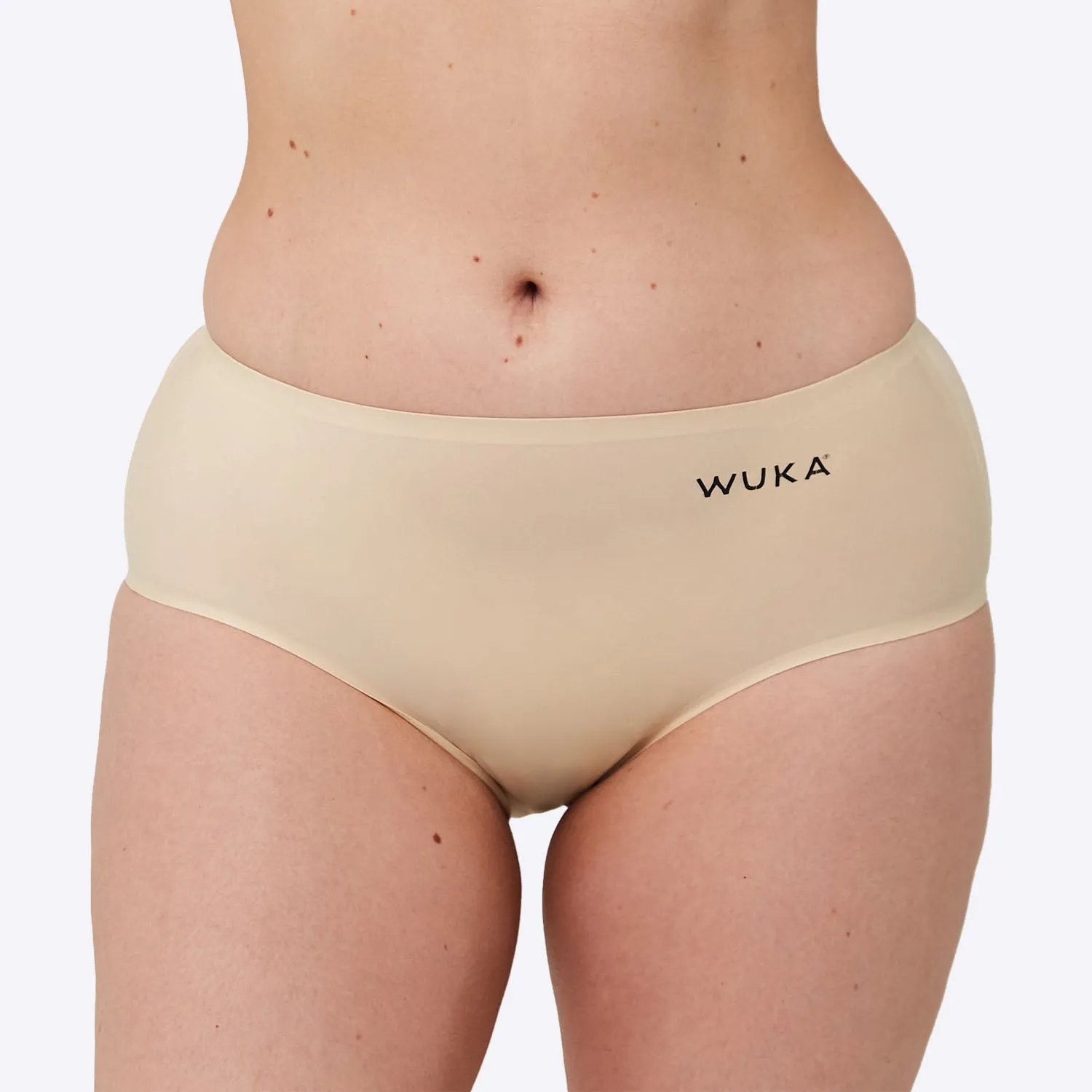 WUKA Stretch Seamless Midi Brief Light - Light Nude