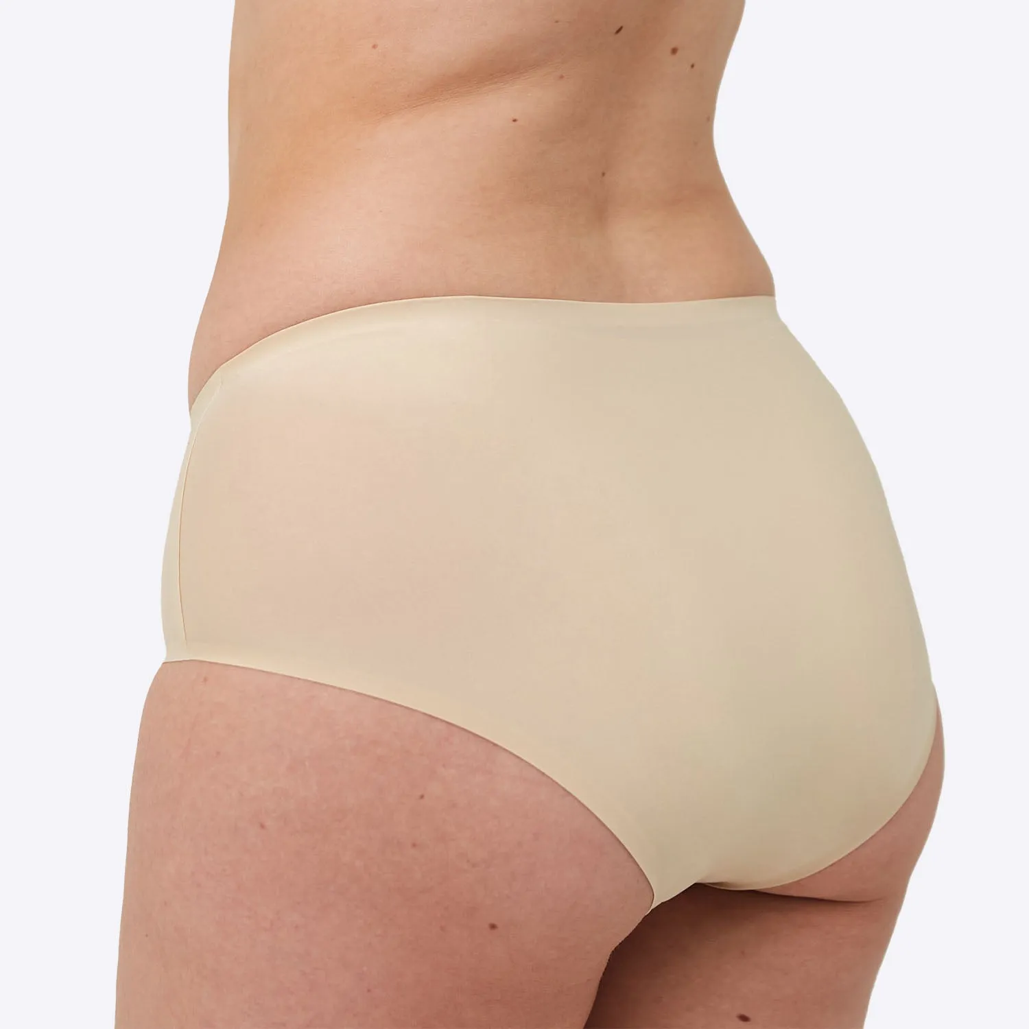 WUKA Stretch Seamless Midi Brief Light - Light Nude
