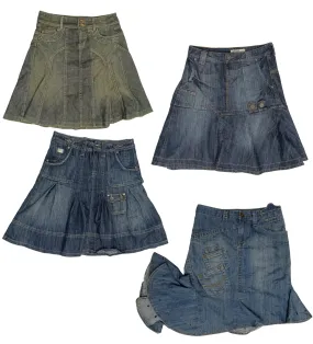 Y2K Denim Duo: Summer Skirt Edition🔥💥(S-163)