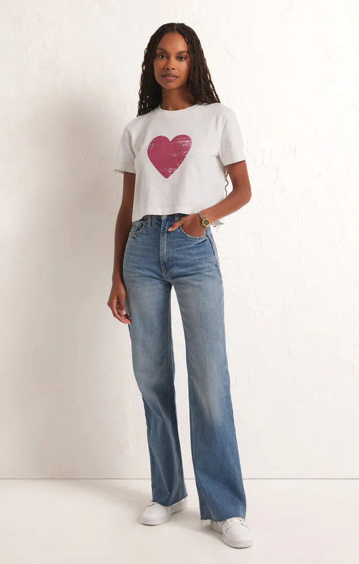ZSU You Are My Heart Cropped Tee