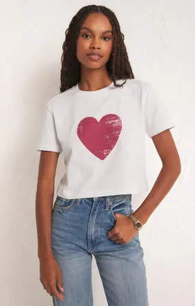 ZSU You Are My Heart Cropped Tee